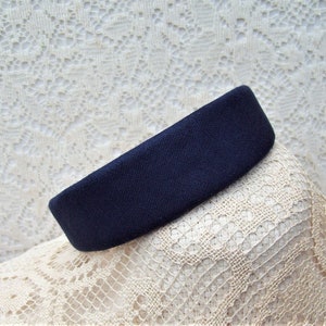 Classic Navy Blue Headband Linen