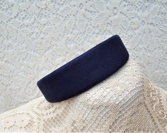 Classic Navy Blue Headband Linen