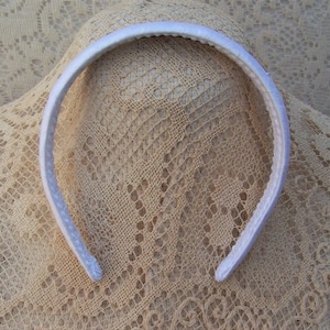 silk white headband