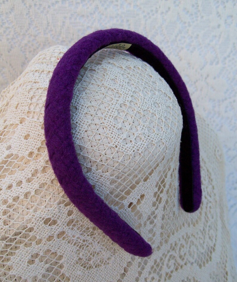 Purple Wool Headband image 2