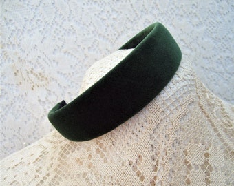 green velvet headband