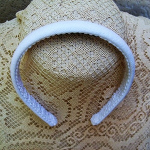 Little White Headband Linen image 4