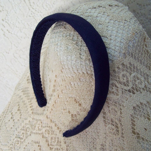 Navy Blue Headband Etsy