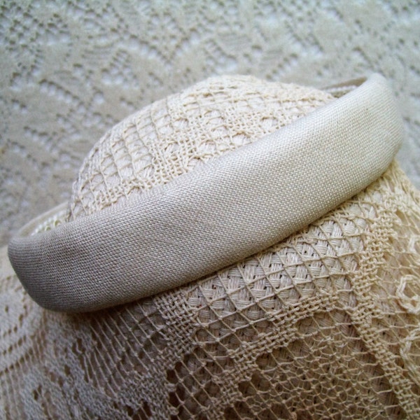 Ivory headband linen