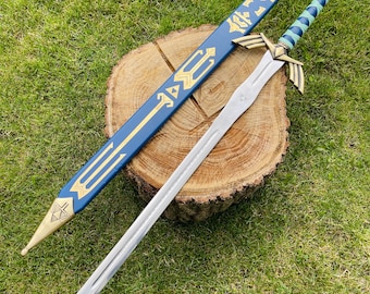 Legend of Zelda Master Sword Replica: handgesmeed roestvrij staal, gratis gravure