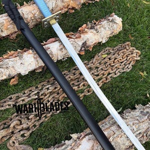 Moonveil Katana Replica: Stainless Steel Cosplay Sword, Aluminum Sheath