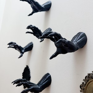 Portagioie da parete a forma di mano di diavolo gotico: decorazione da parete dall'estetica dark per stanze gotiche, altari e decorazioni per la casa spettrali
