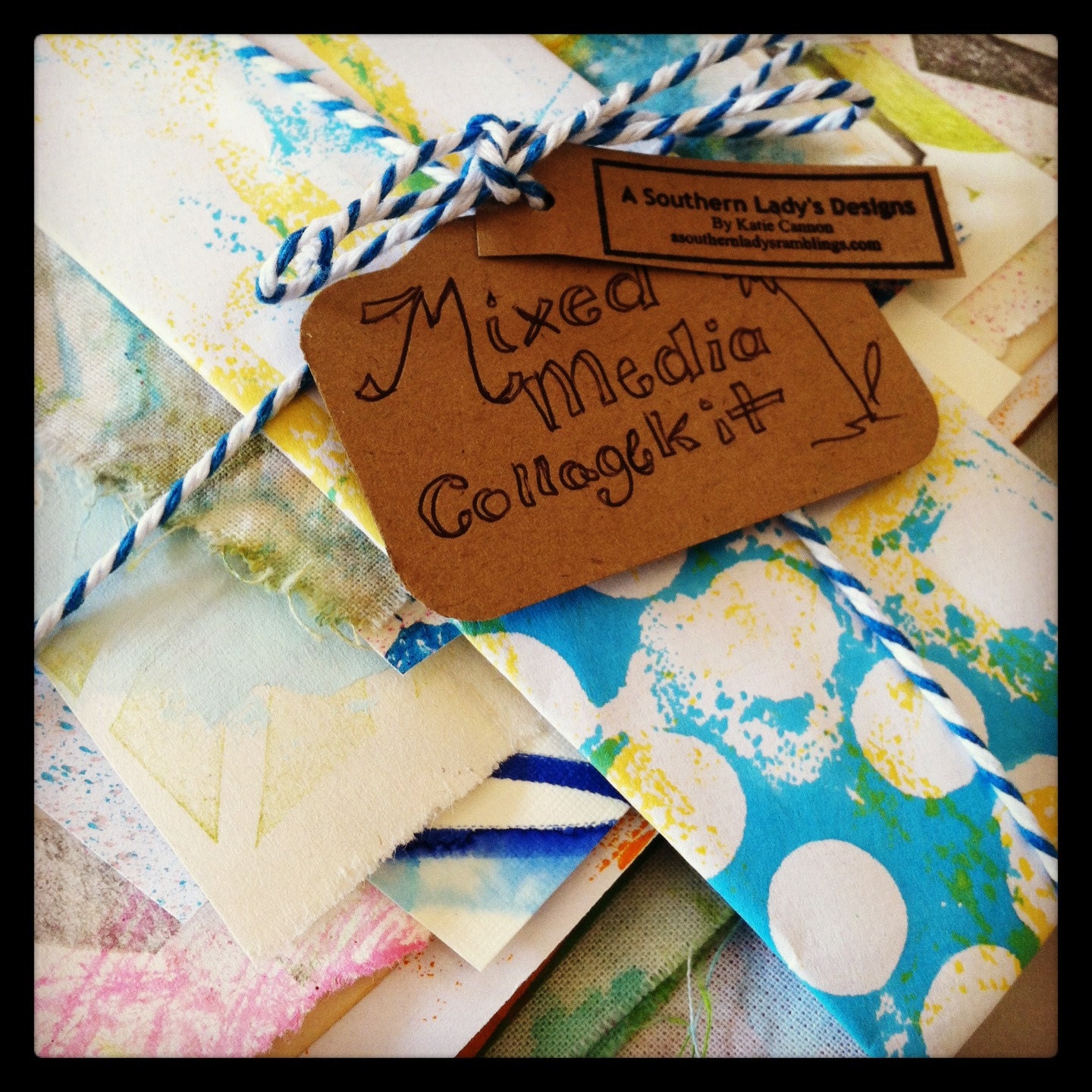 Mixed Media Collage Art Journaling Ephemera Kit Etsy