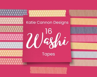 Digital Washi Tape 16 hi-resolution PNG Files