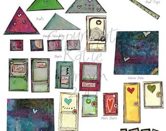 Printable Build a House Collage Sheet