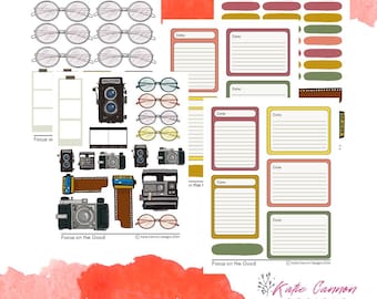 Focus on the Good Journaling Embellishment Kit - Printable PDF