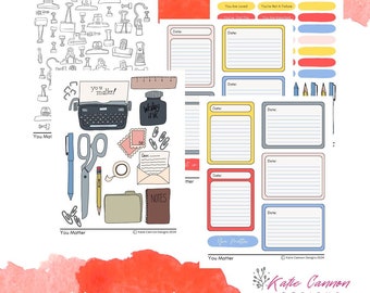 You Matter Journaling Embellishment Kit - Printable PDF