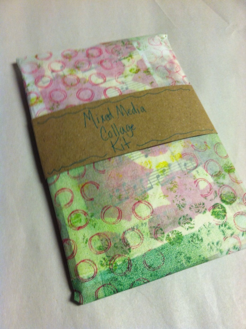 Mixed Media Collage Art Journaling ephemera Kit Etsy