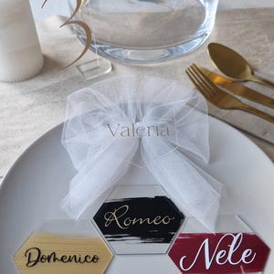 Platzkarten - personalisierte Namensschilder - Hochzeitsgäste, Geburtstag, Feier
