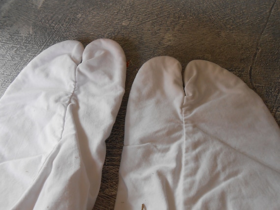 Vintage Japanese White Tabi socks,slippers,socks … - image 9