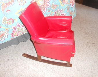 Vinyl rocking sales chair