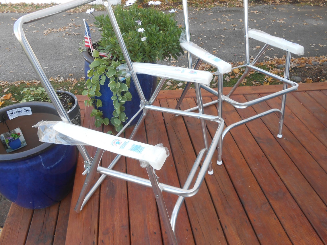 Vintage frames for Macrame lawn chairs NOS Bright and shiny Etsy