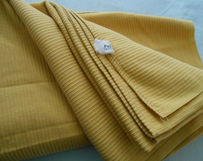 Vintage Mustard Gold Ribcord Bedspread Etsy