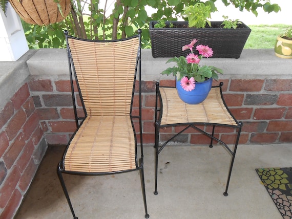 Wrought iron desk chair deals