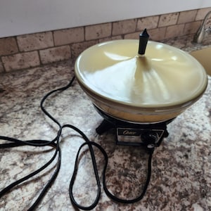 Vintage Oster Buffet cooker/server, Small Electric frying pan, NOS, Single serving, Warmer, Fry pan, Electric