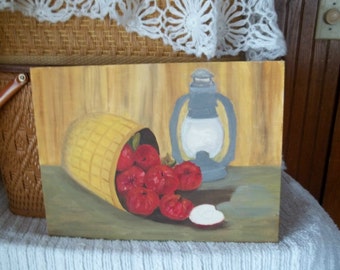 Vintage painting Fall harvest