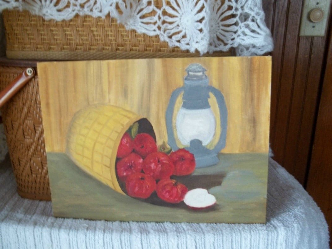 Vintage Painting Fall Harvest - Etsy