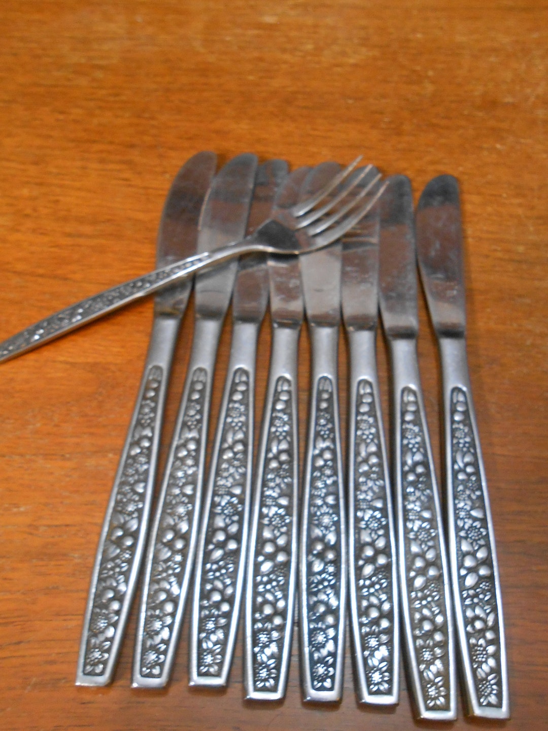 1970's Vintage - Pageant - Stainless Steel Flatware - HARVEST - Lot of