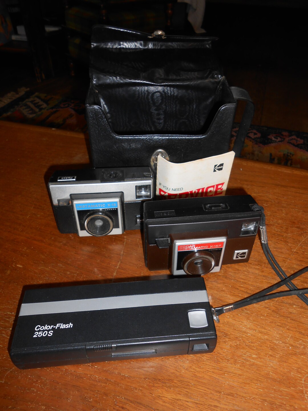 Kodak Instamatic Cameras - Model X-15 & X-15F - Set of 2 - Made in