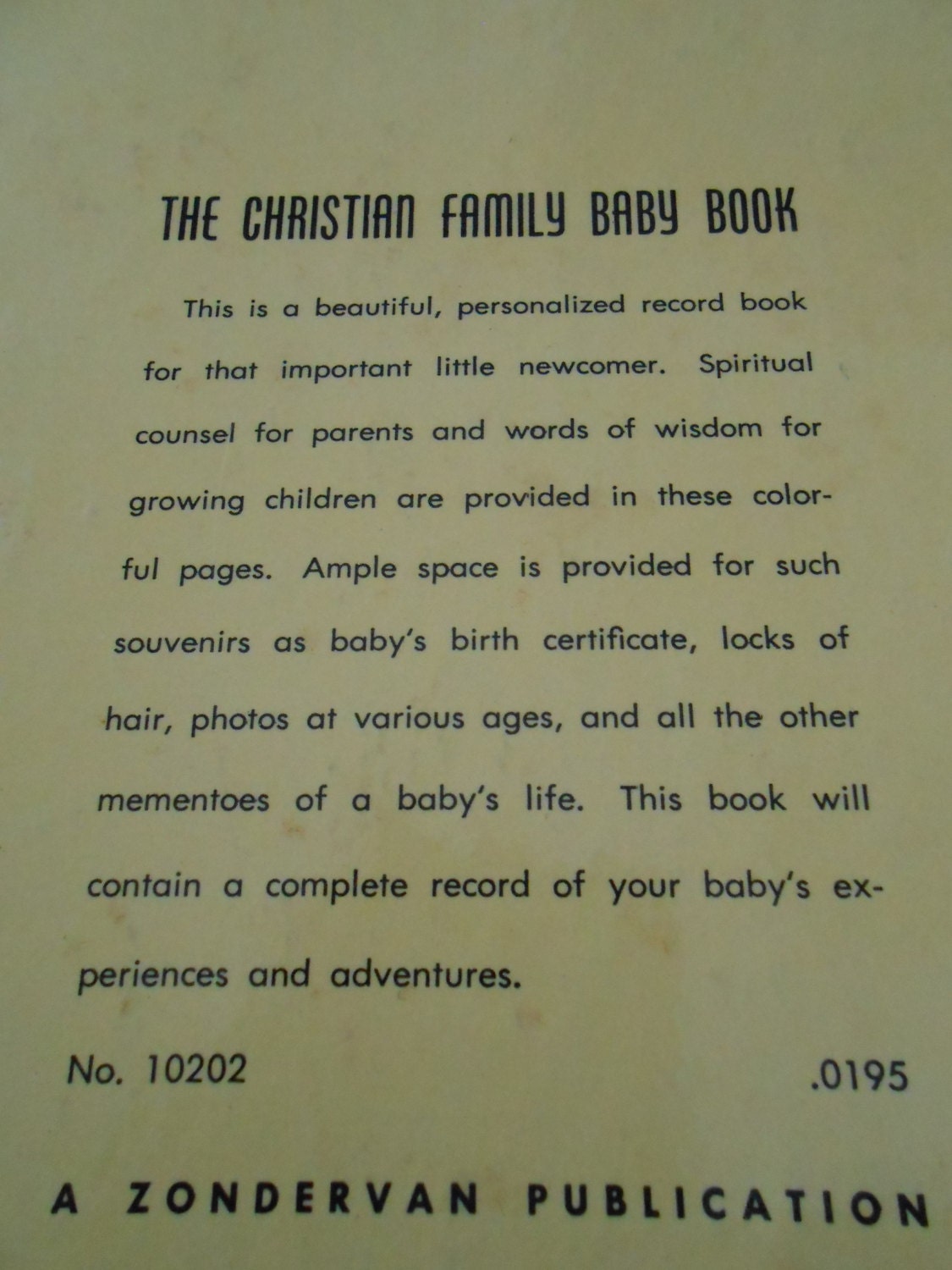Vintage Christian Baby Book Etsy