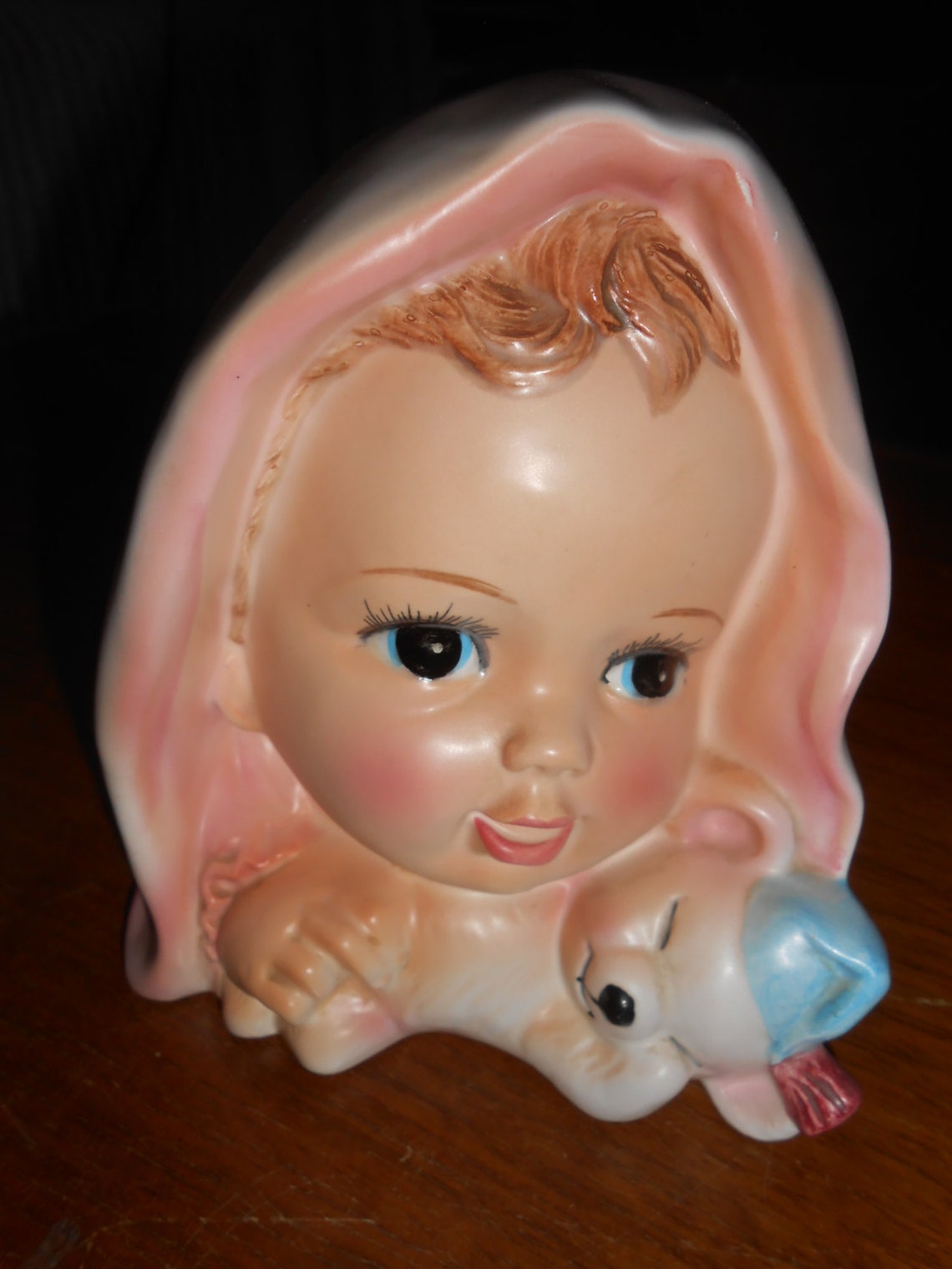 Adorable Vintage Baby Head Vase Ceramic Planter Etsy