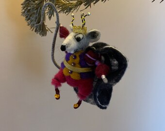 Nutcracker, Needle felted mouse, mouse, Mouse King, wool mouse, felted mouse, Christmas tree decoration, Christmas mouse, felted animal