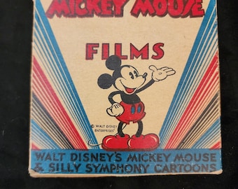 Vintage Mickey Mouse Cine Art Films Silly Symphony Cartoon 8 MM Film Reel