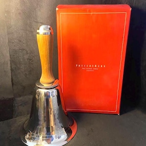 Vintage Pottery Barn Stainless Steel Cocktail Shaker Bell with Original Box
