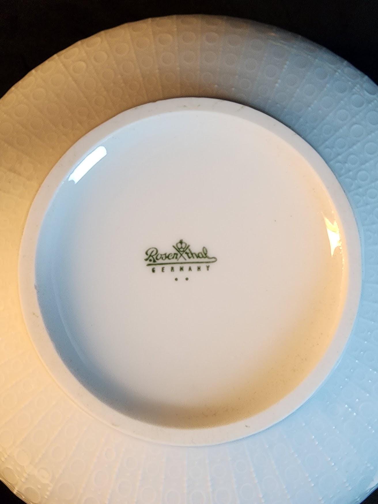 Vintage Germany Rosenthal Romance White Embossed Covered Tureen