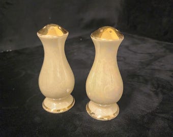 Vintage Lustreware Irisierende Salz und Pfeffer Streuer