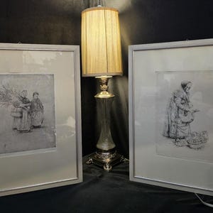 Vintage Signed Etchings by Paul Geissier - Lithographs with Original Signature
