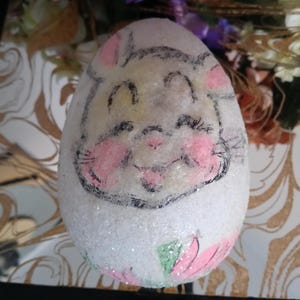 Easter Candy Dish Vintage Collectable Bunny Candy Dish Vintage Candy Dish Easter Arts and Craft Easter Bunny Egg Vintage Easter Decor