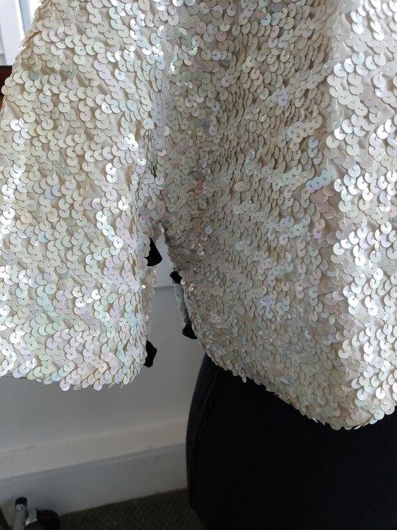 Sequins Jacket Handwork Clothing Full Sequins Ves… - image 4