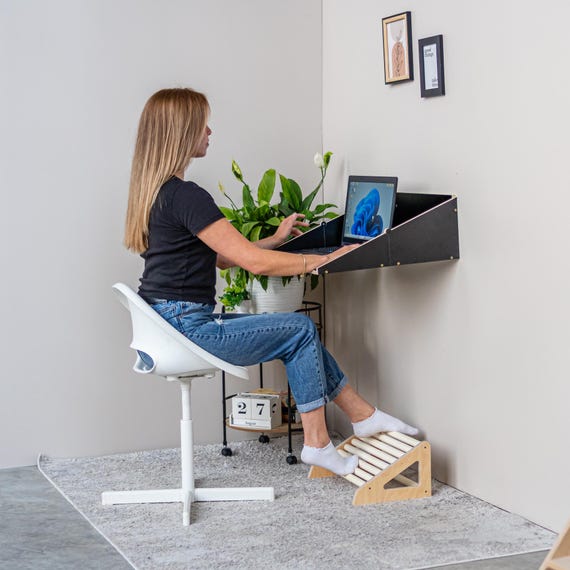 Murphy Desk Shelf Combo | Wall Mounted Folding Desk | Space Saving