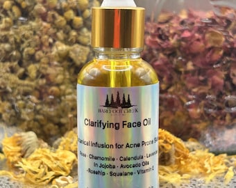 Botanical CLARIFYING Face Oil | Acne-Prone Skin | Rosehip, Jojoba & Squalane Face Oil | Natural Skincare