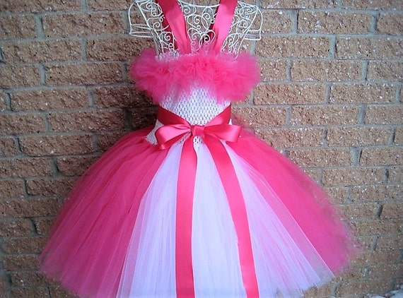 pink and white tutu dress