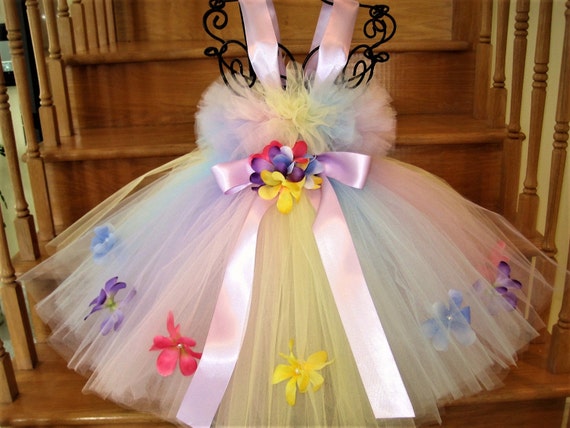 rainbow colour dress for baby girl