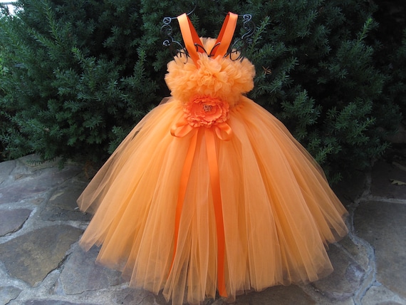 orange tutu dress