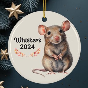Rat Ornament - Personalized Pet Rat Ornament - Gift for Rat Lover - Cute Rat ornament - Life is Better With Rats - Mouse Ornament, Pet Mouse