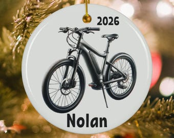 Ebike Ornament, E-bike Christmas Ornament, Electric Bike Ornament, First Ebike, Gift for Ebike Lover, Ebike Enthusiast - Personalized 2026