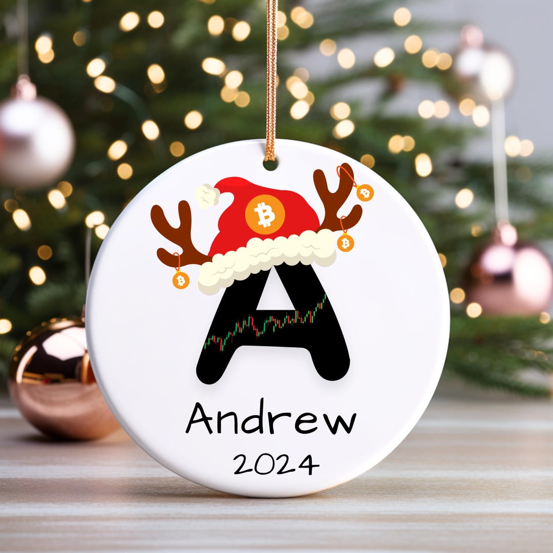 2024 Bitcoin Christmas Gift Custom Bitcoin Crypto Ornament Crypto