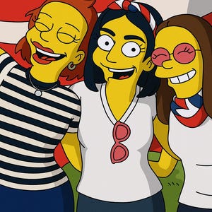Custom Simpsons Style Family Portrait – Made to Order Cartoon Illustration