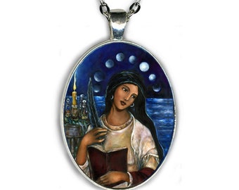 Maria Magdalena, Mary Magdalene Pendant- Courage and Compassion, Goddess Jewelry - Inspirational Gift -  Spiritual Gift - women jewelry