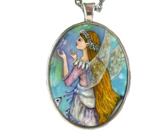 Ciondolo Oonagh Goddess of Magic, collana Faeries, Gioielli Faery - collana fatata - Ciondolo Faery Magick