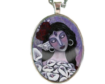 Zilveren Hera Goddess-hanger: goddelijke vrouwelijke sieraden